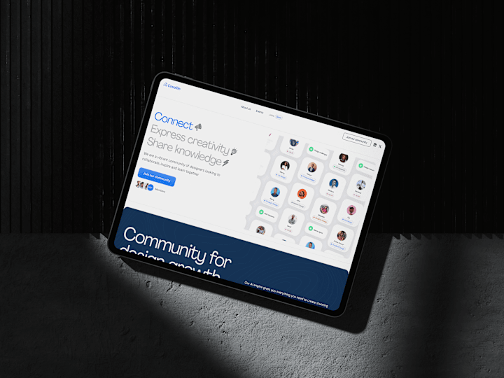 Cover image for Landing Page for Design Community
