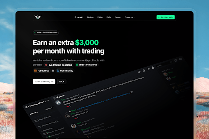 Cover image for TradeProElite: Landing Page Design