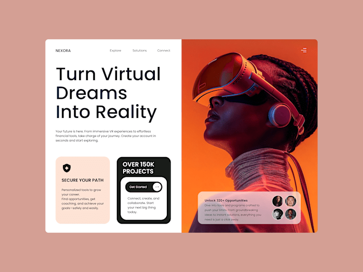 Cover image for Nexora | VR & Career Growth Platform | Product Design