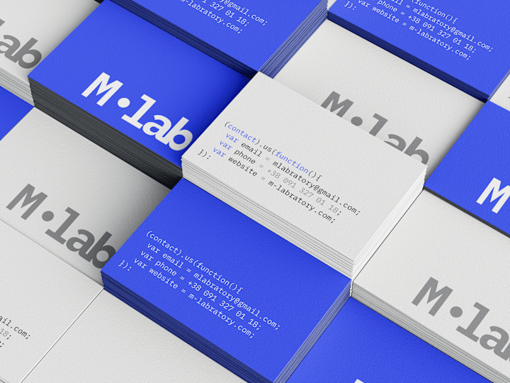 Cover image for brand identity for m-lab