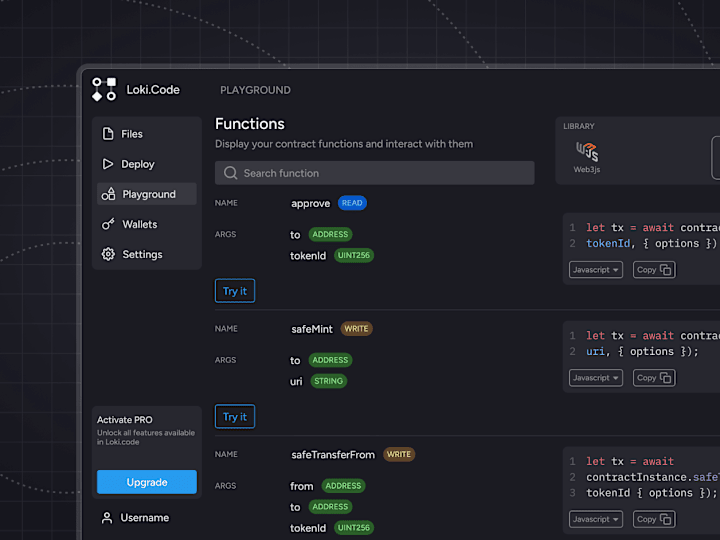 Cover image for Loki.code Web3 DevOps platform design