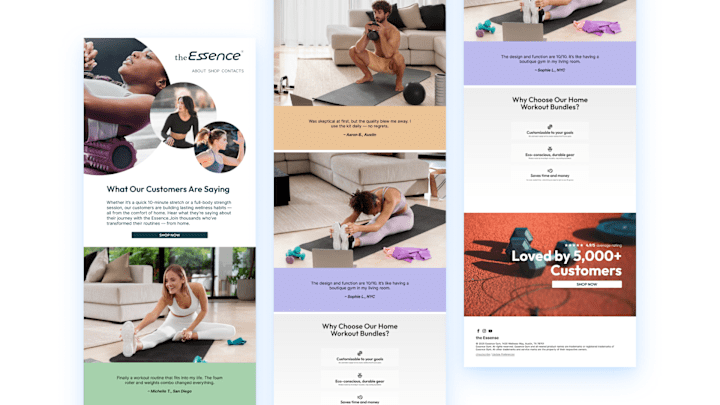 Cover image for Email Newsletter Design — Wellness Brand