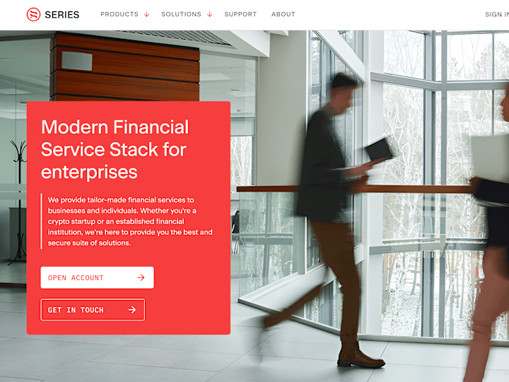 Cover image for Series Financial Corporate Website Design