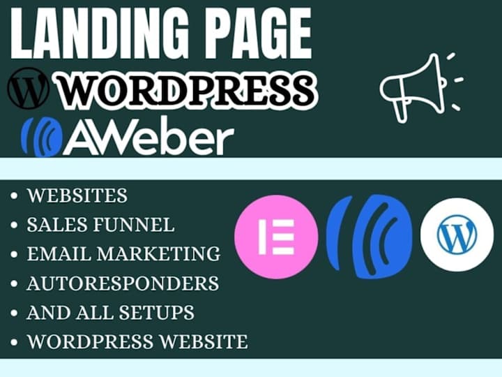 Cover image for will build modern wordpress website blog for landing page design
