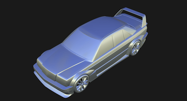 Cover image for Mercedes 190 - Exploring the Mastery of 3D Modeling