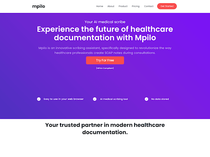 Cover image for Mpilo scribing assistant