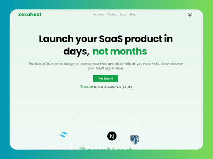 Cover image for ZexaNext - The Next.js Boilerplate for SaaS 