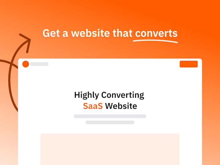 Cover image for Highly converting website for SaaS startups