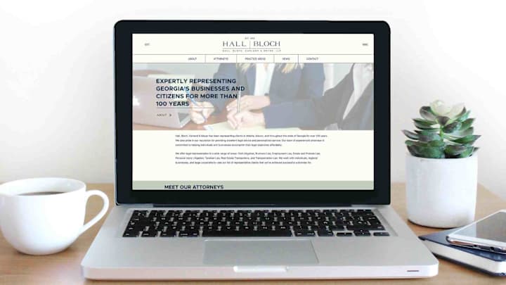 Cover image for Hall Bloch: Law Firm Website - Erica Neubauer