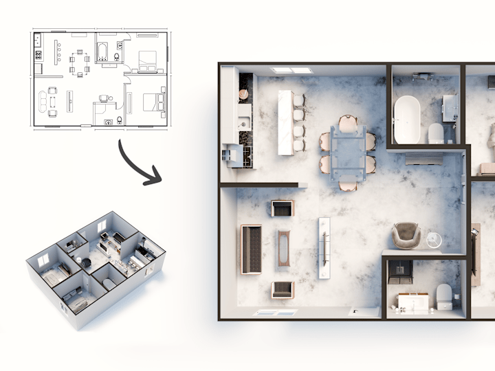 Cover image for Convert 2D floor plan to 3D