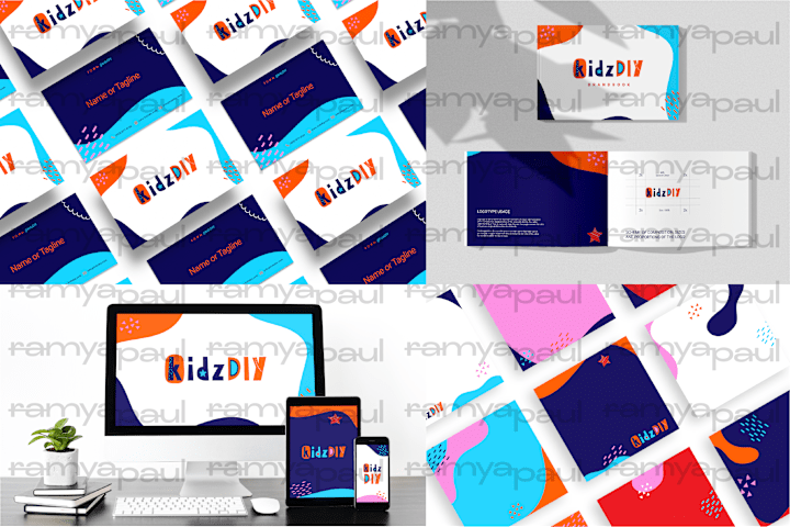 Cover image for Brand identity for KIDZDIY