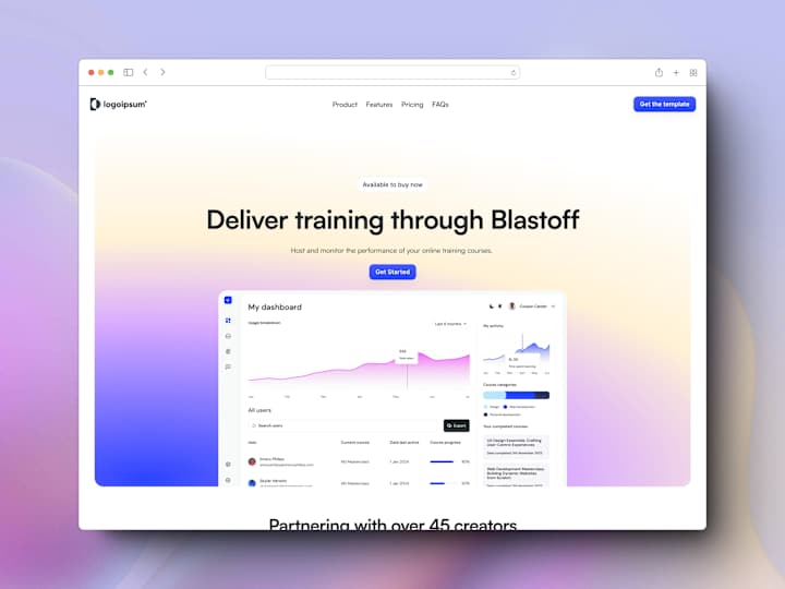 Cover image for Blastoff - Framer Landing Page Template