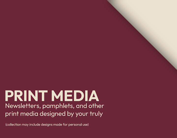 Cover image for Print Media