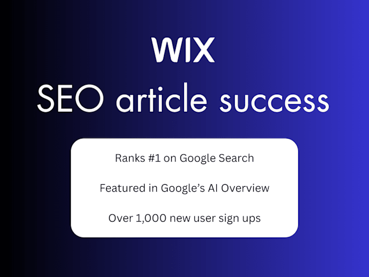 Cover image for SEO blog article ranks #1 on Google and features in AI Overview