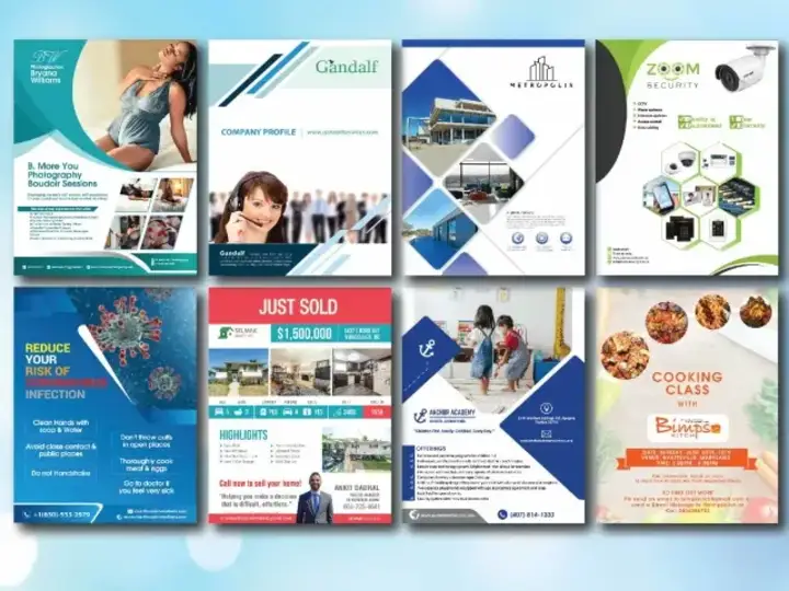 Cover image for Flyer, Brochure, and Graphic design