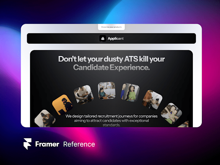 Cover image for Applicant.space (Design & Framer development)