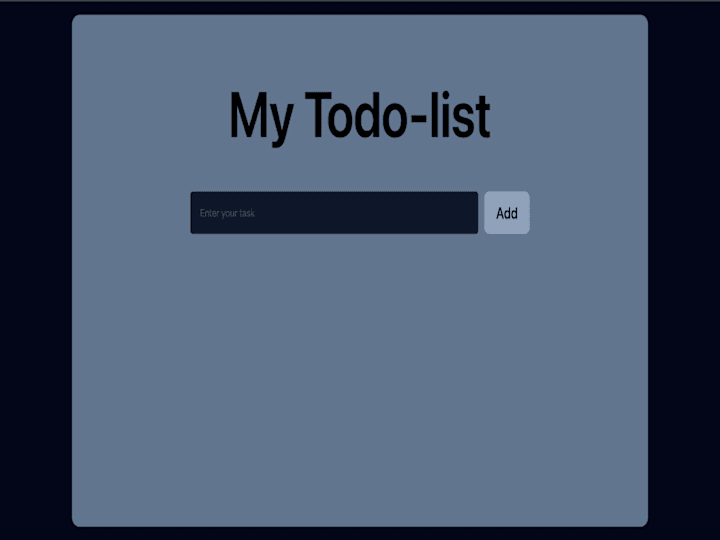 Cover image for My TodoList