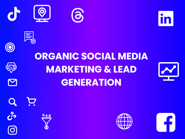 Cover image for Organic social media marketing & lead gen 