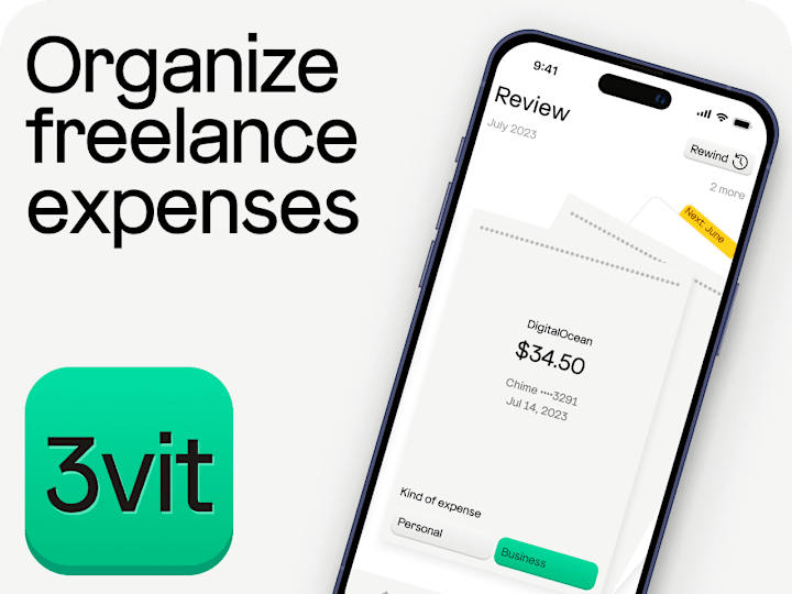 Cover image for 3vit—freelancer's tax & expenses companion