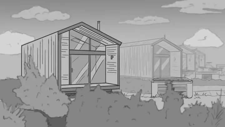 Cover image for Love2Stay - Cabins for rent (Storyboard / Animatic)