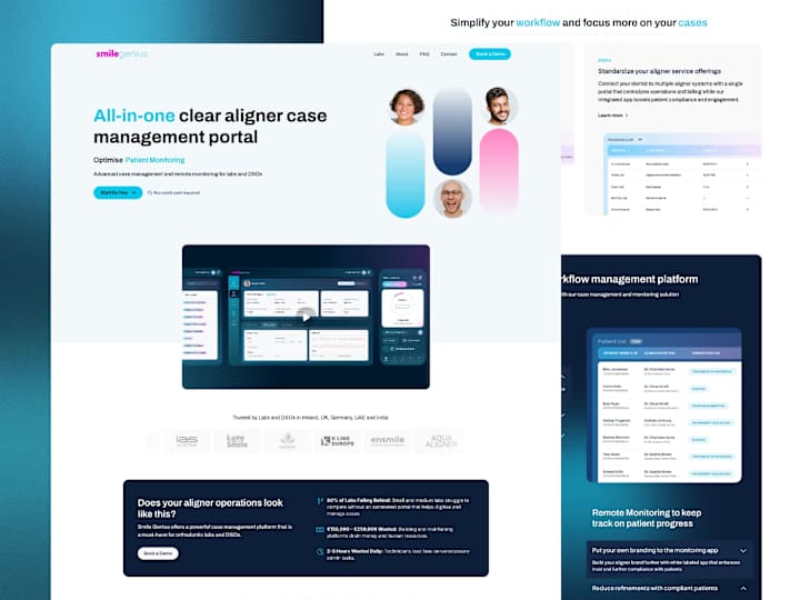 Cover image for Smile Genius Dental / SaaS website