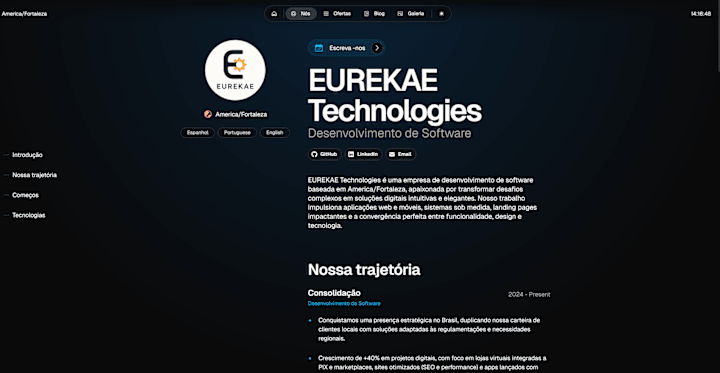 Cover image for EurekaE Technologies Landing Page