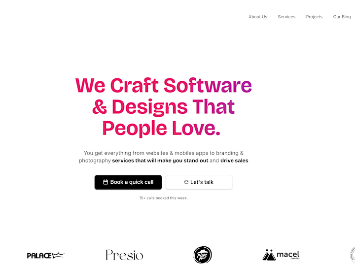 Cover image for Vapourware Studios Agency Website