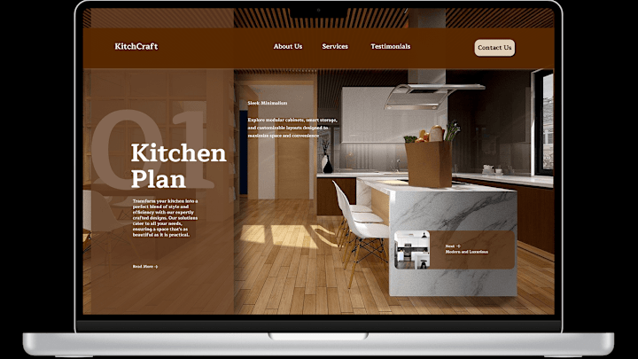 Cover image for KitchCraft Interior design Figma Landing Page