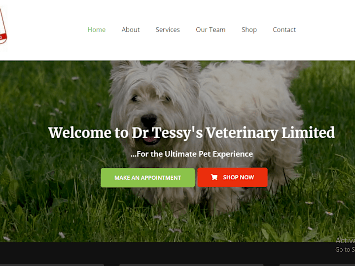 Cover image for Home - Dr. Tessy’s Veterinary Limited