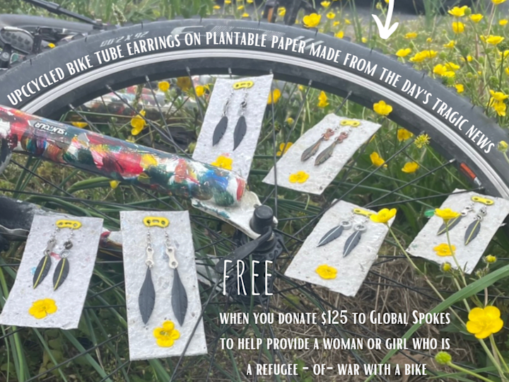 Cover image for Free Bike Tube Earrings, Free Bike Classes, and More