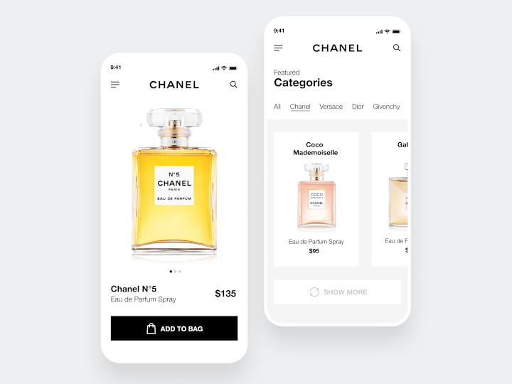 Cover image for Perfume Shop 💐- Mobile App Concept