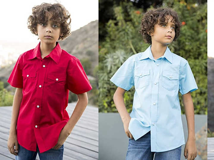 Cover image for Boy’s Casual Button Down Shirts