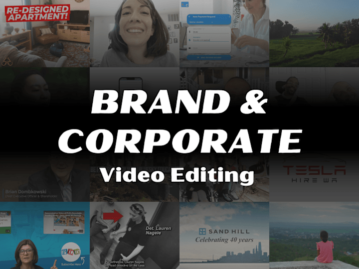 Cover image for Engaging Brand/Corporate Promo Video Editing