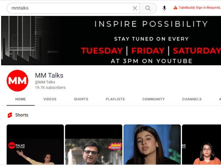Cover image for MM Talks Youtube Marketing 