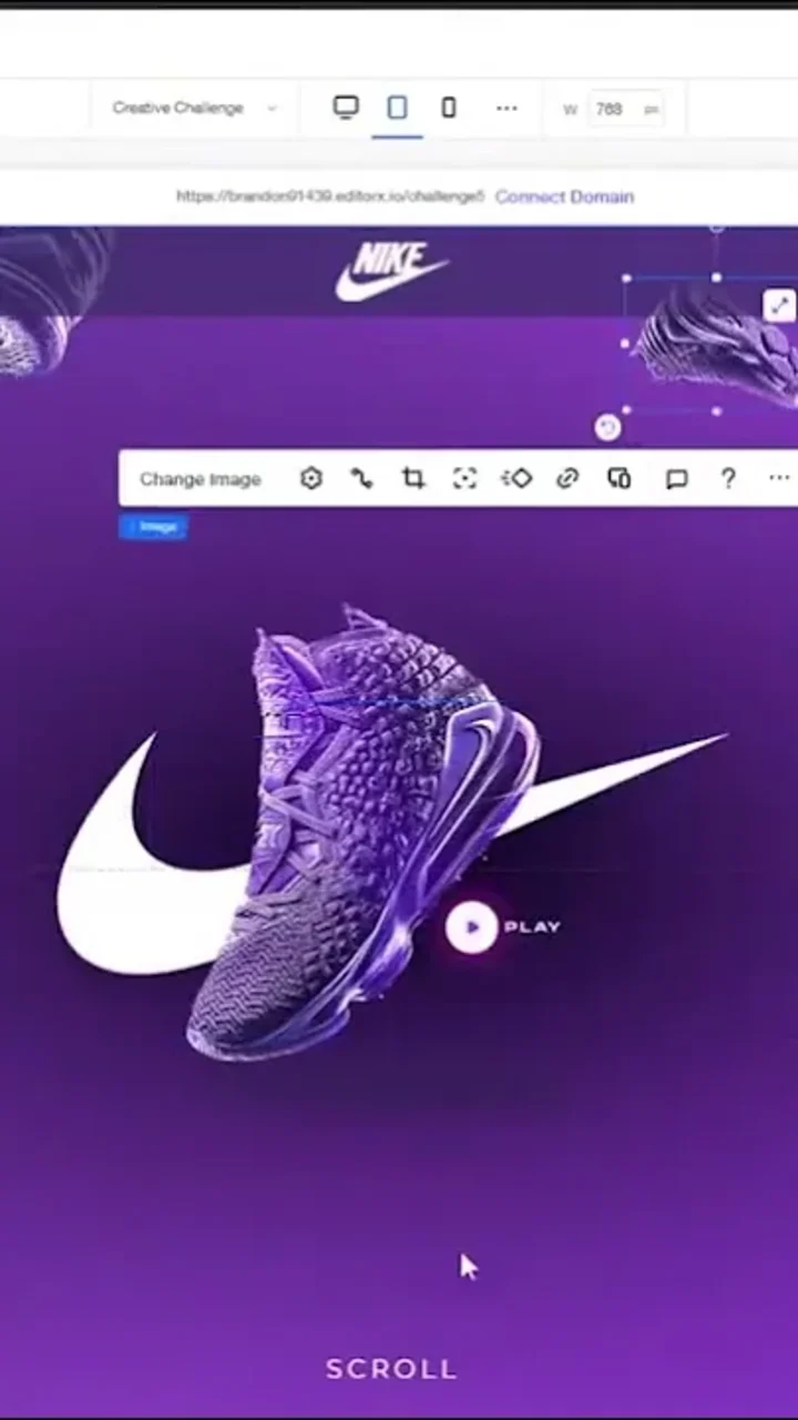 Cover image for Web Design Timelapse Nike Homepage Wix Studio (Webpage Desig…