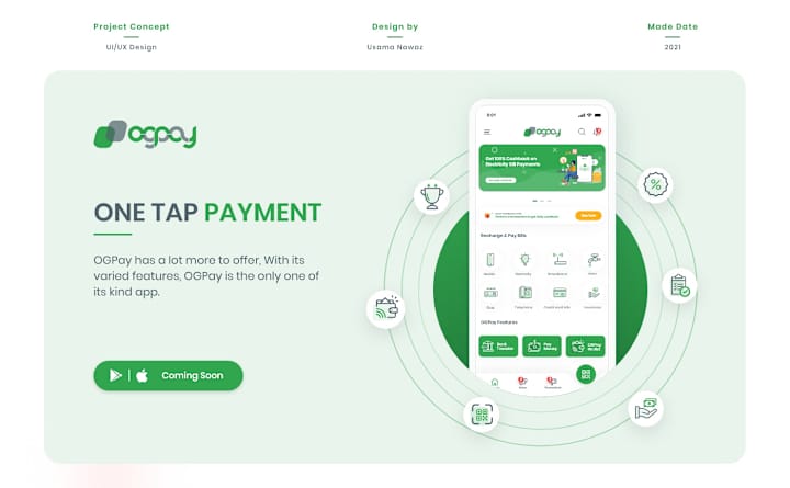 Cover image for Online Payment App Design | OGPAY | UI/UX Design on Behance