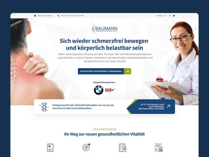 Cover image for Landing Page Design | BAUMANN