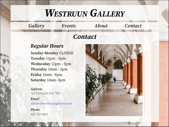 Cover image for Westruun Gallery | A High-Fidelity Prototype