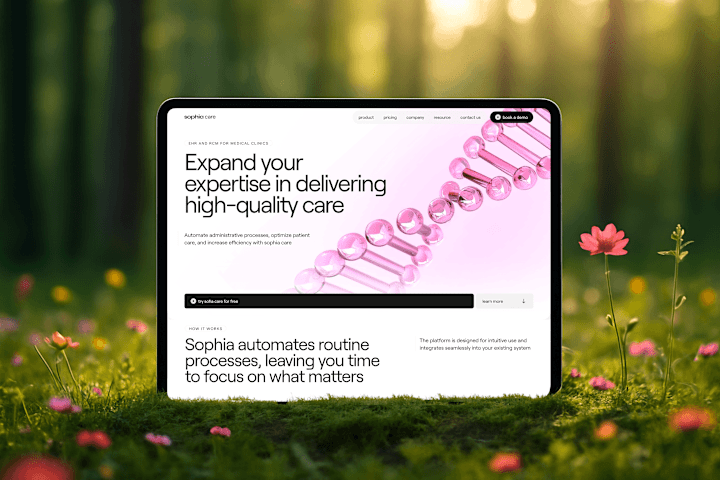 Cover image for SaaS Landing Page for HealthTech/MedTech B2B Company