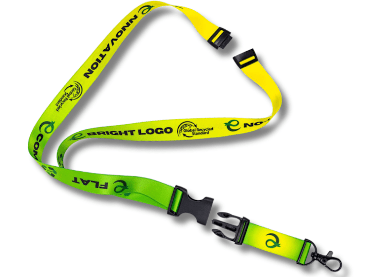 Cover image for Full Color RPET Lanyard with (Safety Breakaway & Buckle Release)