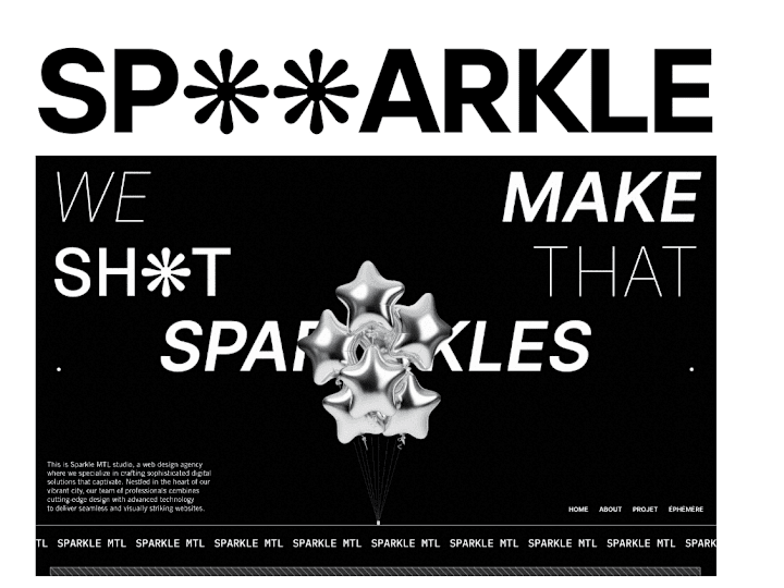 Cover image for Sparkle® on Instagram: "CHROME THEMED LANDING PAGE!"