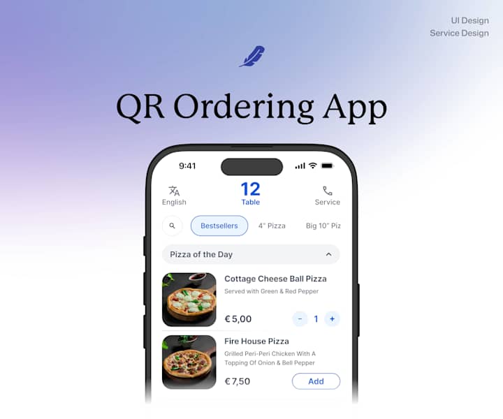 Cover image for QR Ordering App - UI / UUX Case Study