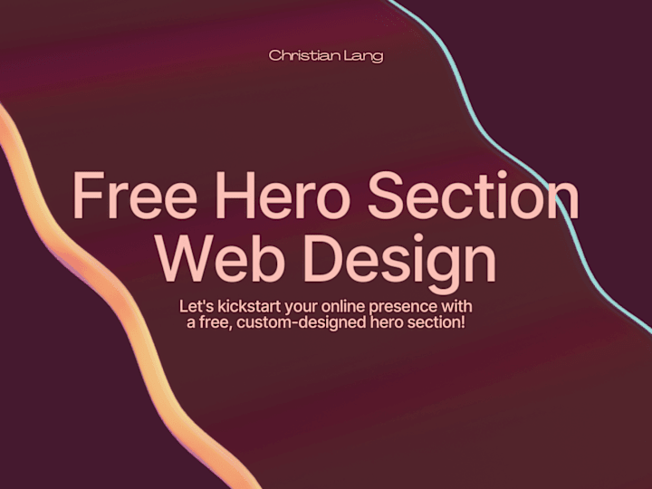 Cover image for Free Hero Section Design: Your Website's First Impression