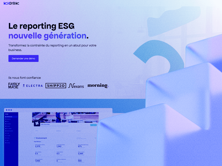 Cover image for Kiosk — ESG Reporting Platform