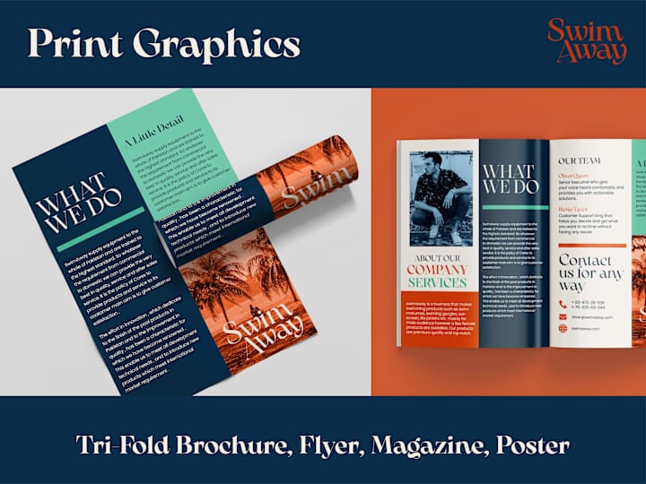 Cover image for Print Graphics - Flyer - Brochure - SwimAway - Magazine - Poster