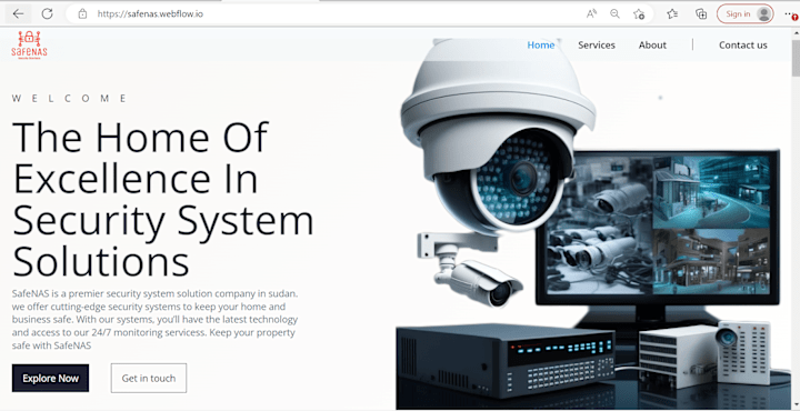 Cover image for Website for Security Solution Company