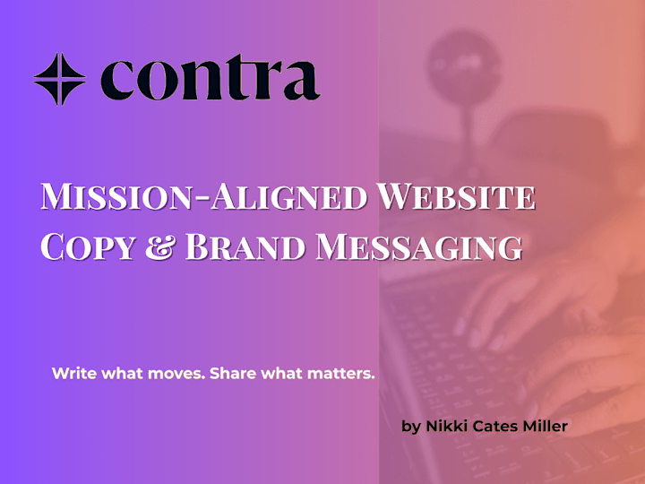 Cover image for Mission-Aligned Website Copy & Brand Messaging
