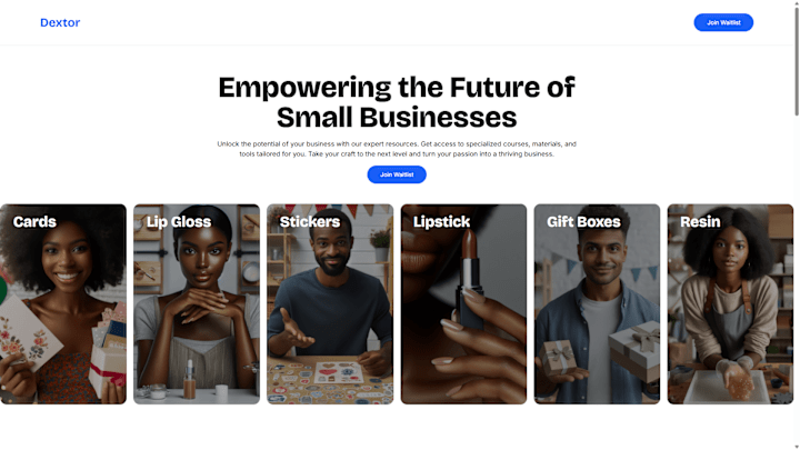 Cover image for Dextor App Waiting List Landing Page