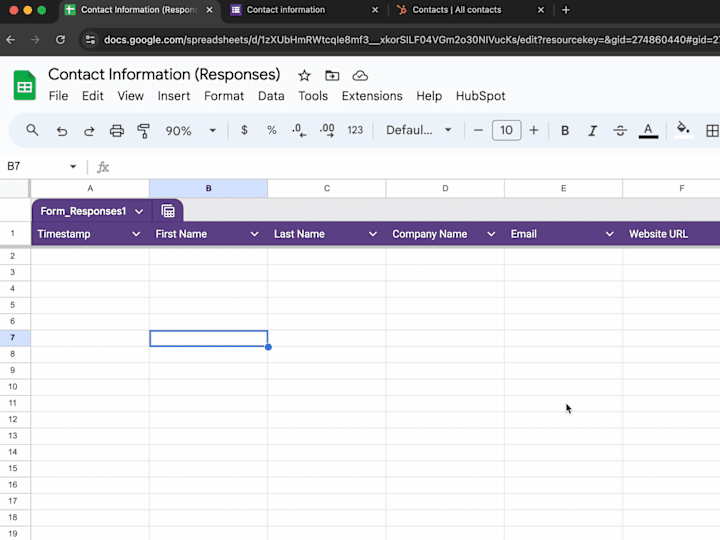 Cover image for HubSpot integration with Google Sheets and Google Form