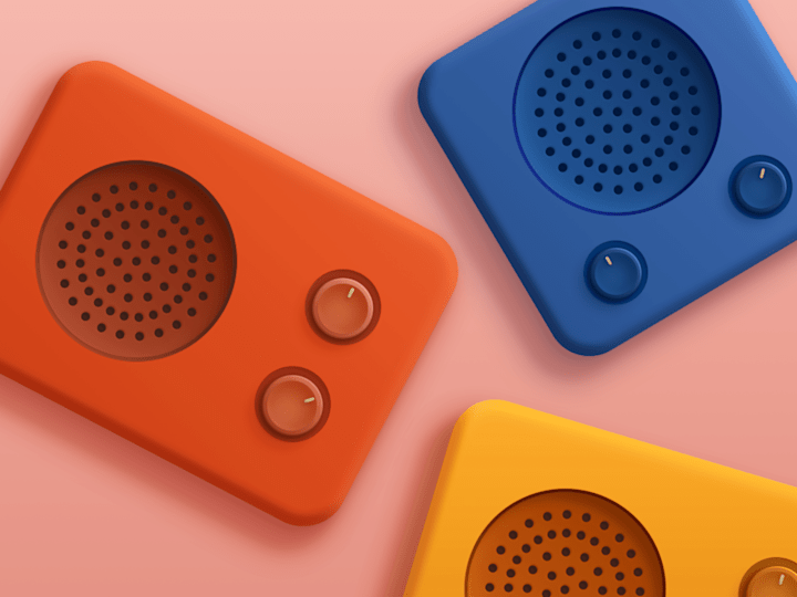Cover image for Vintage style radio